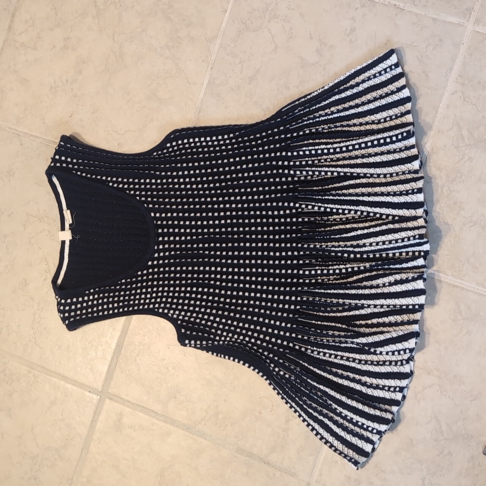 Anthropologie Moth Cotton Flowy Peplum Sweater Blouse